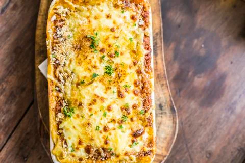 Baked Lasagna Stock Photos
