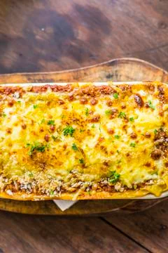 Baked Lasagna Stock Photos