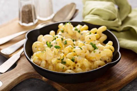 Baked mac and cheese Stock Photos