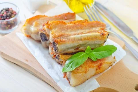 Baked meat Stock Photos