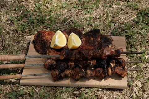 Baked meat Stock Photos