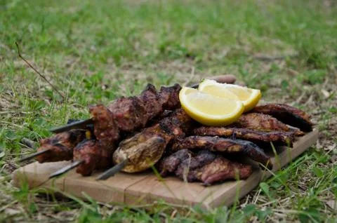 Baked meat Stock Photos