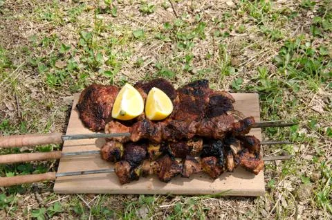 Baked meat Stock Photos