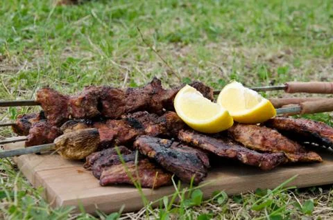 Baked meat Stock Photos