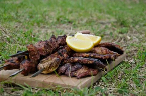 Baked meat Stock Photos