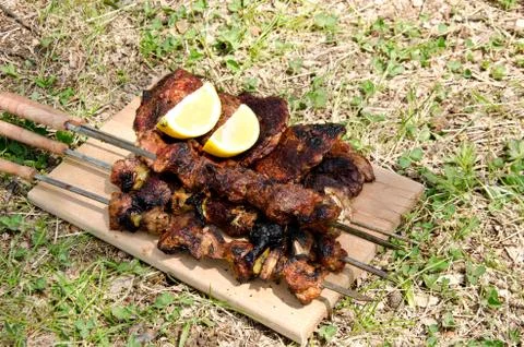 Baked meat Stock Photos