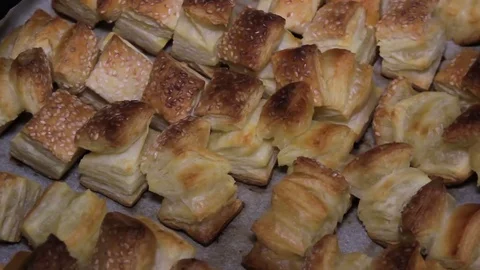 Baked Pastry, Rotation Stock Footage 75437993