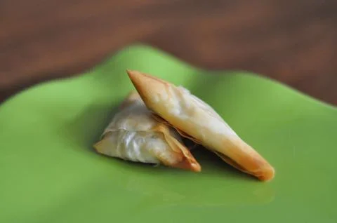 Baked Phyllo Cheese Puff Stock Photos