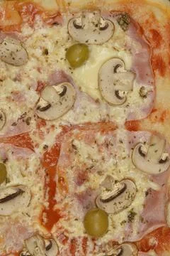 Baked pizza Stock Photos