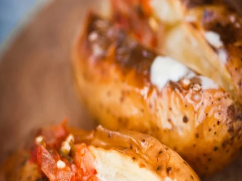 Baked Potato Stock-Footage 71556211