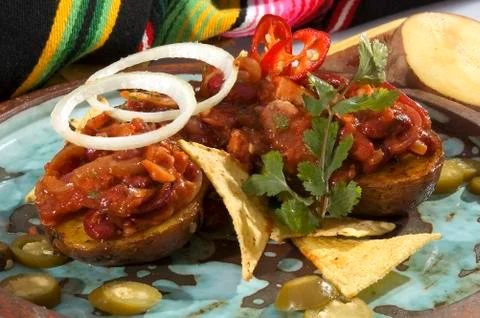 Baked potato Stock Photos