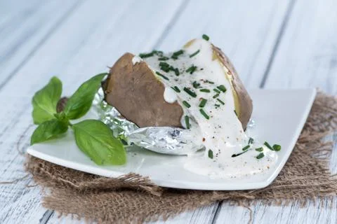 Baked potato Stock Photos