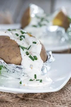 Baked potato Stock Photos