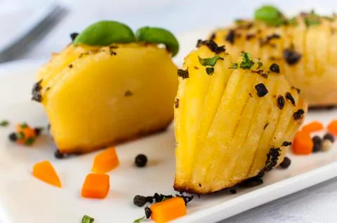 Baked potato Stock Photos