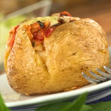 Baked potato Stock Photos
