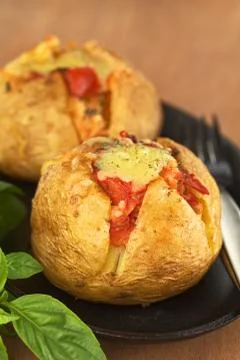 Baked potato Stock Photos