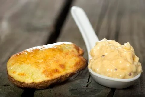 Baked potato Foto stock