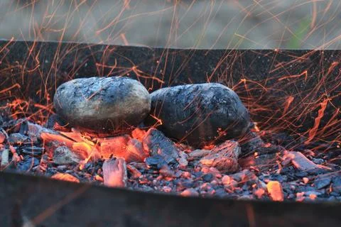Baked potato Stock Photos