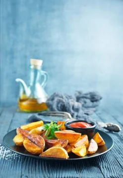 Baked potato Foto stock