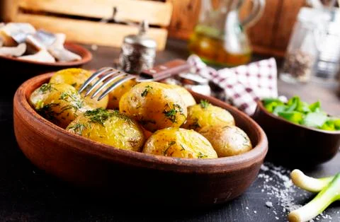 Baked potato Stock Photos