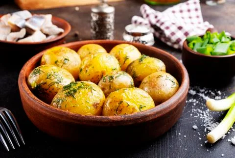 Baked potato Stock Photos