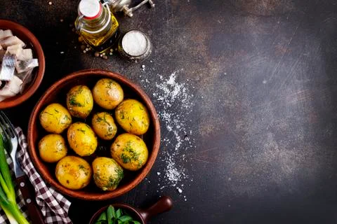 Baked potato Stock Photos