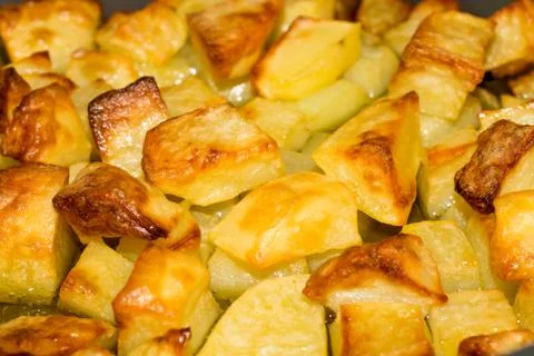 Baked potatoes Stock Photos