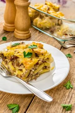 Baked potatoes Stock Photos