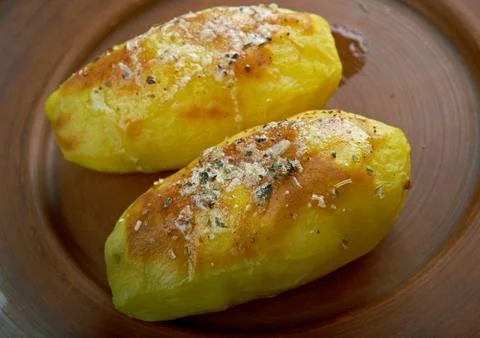 Baked potatoes Stock Photos