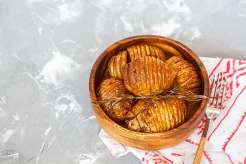 Baked potatoes Stock Photos