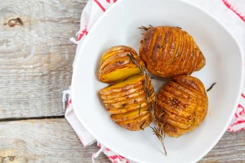 Baked potatoes Foto stock