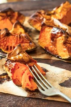 Baked pumpkin Stock Photos