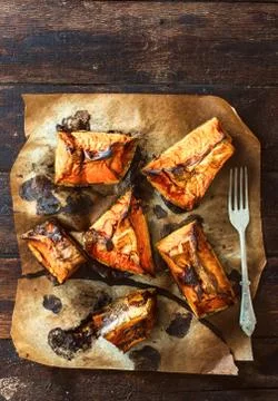 Baked pumpkin Stock Photos