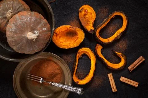 Baked Pumpkin Stock Photos