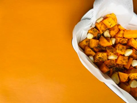 Baked pumpkin Stock Photos
