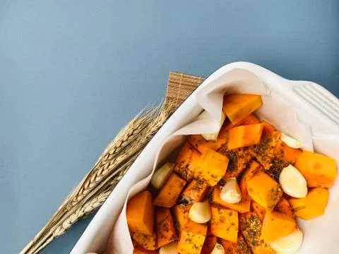 Baked pumpkin Stock Photos