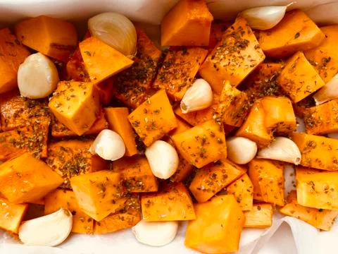 Baked pumpkin Stock Photos