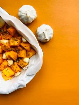 Baked pumpkin Stock Photos