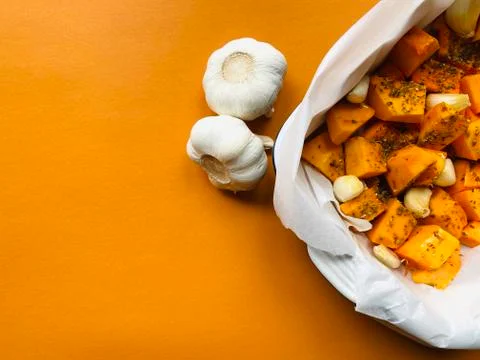 Baked pumpkin Stock Photos