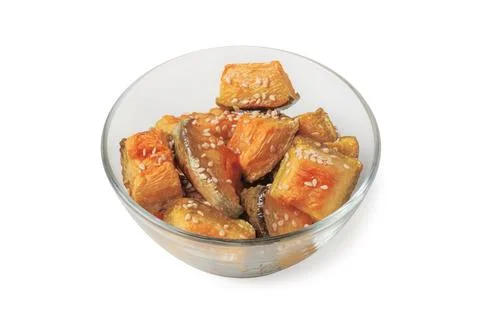 Baked pumpkin slices Stock Photos