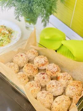 Baked rolls Stock Photos