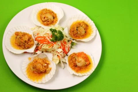 Baked shellfish Stock Photos