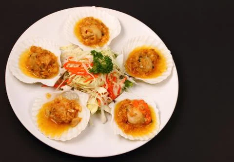 Baked shellfish Stock Photos