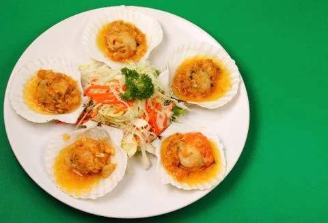 Baked shellfish Stock Photos