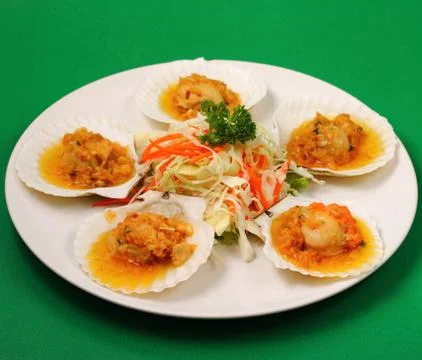 Baked shellfish Stock Photos