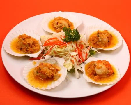 Baked shellfish Stock Photos