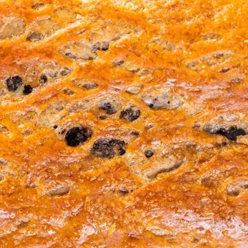 Baked strudel texture closeup Stock Photos