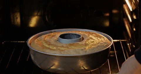 Baked Sweet Pulled Out From Electric Oven - Close Up Stock Footage 129149670