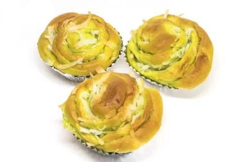 Baked thai Coconut Bread bake Foto stock