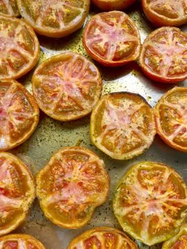 Baked Tomatoes Stock Photos